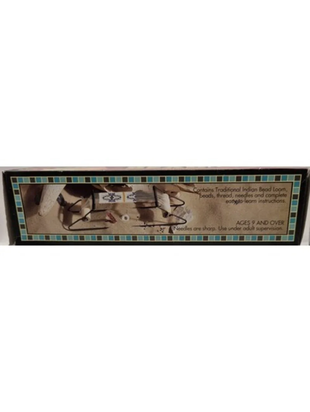 Vintage Darice American Indian Bead Loom Deluxe Metal Craft Kit NIB Instructions